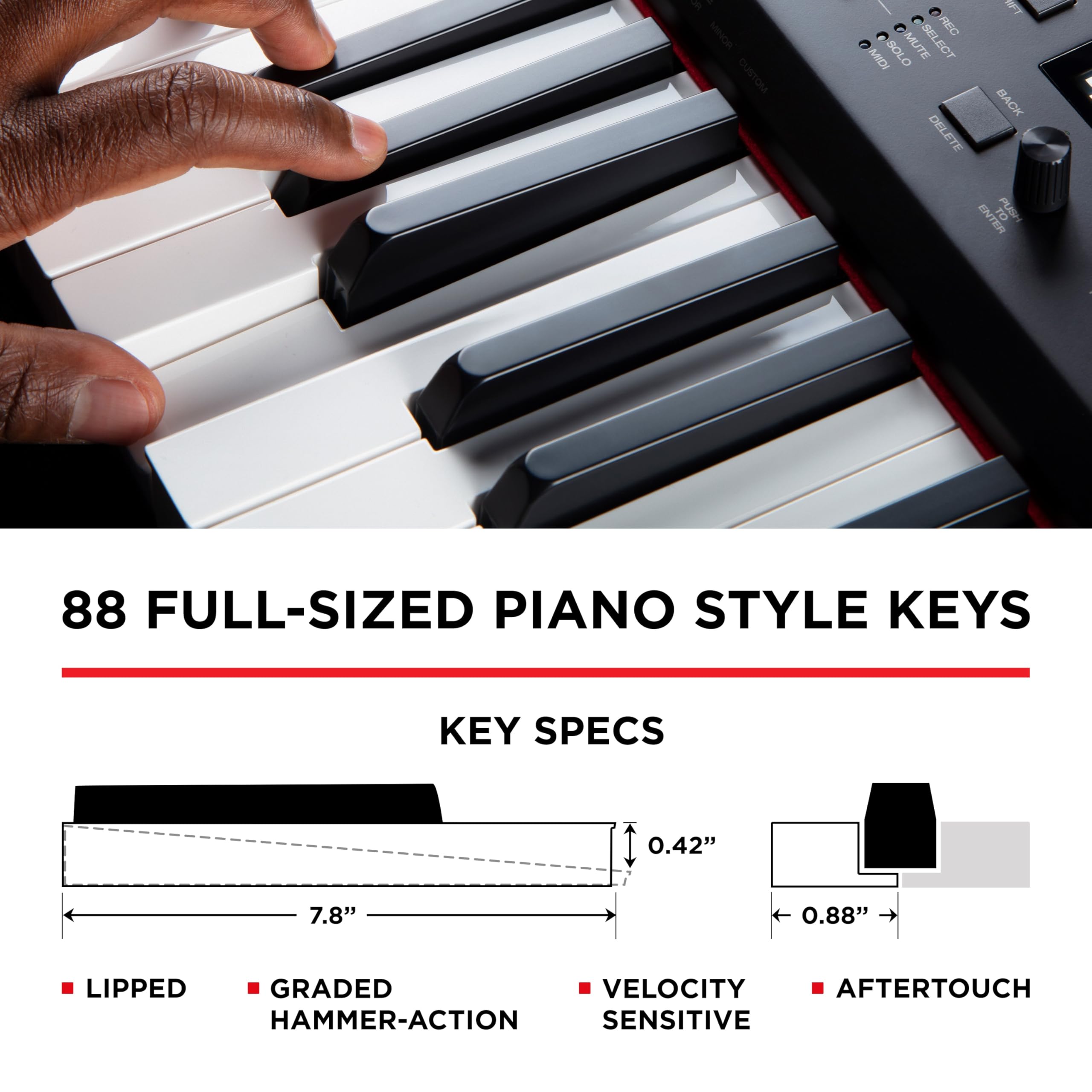 M-Audio Hammer 88 Pro – 88 Teclas USB MIDI Controlador de Teclado